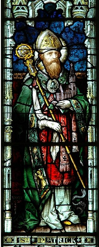 STained Glass Window at Sacred Heart Church